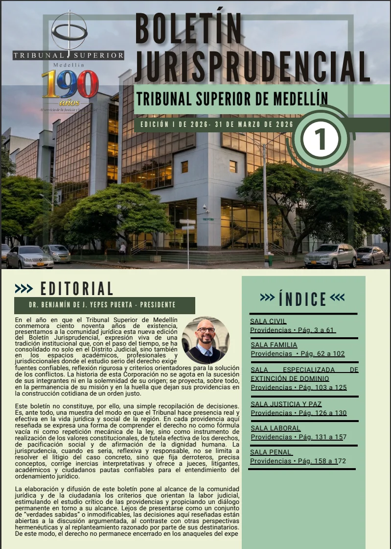 BOLETÍN JURISPRUDENCIAL - EDICIÓN I DE 2026