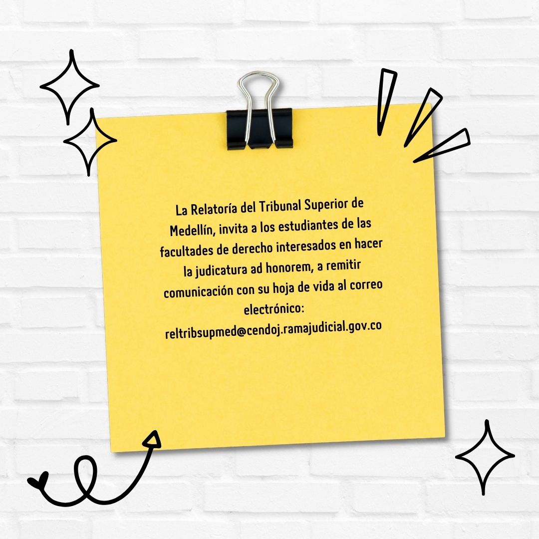 INVITACION RELATORIA JUDICATURA